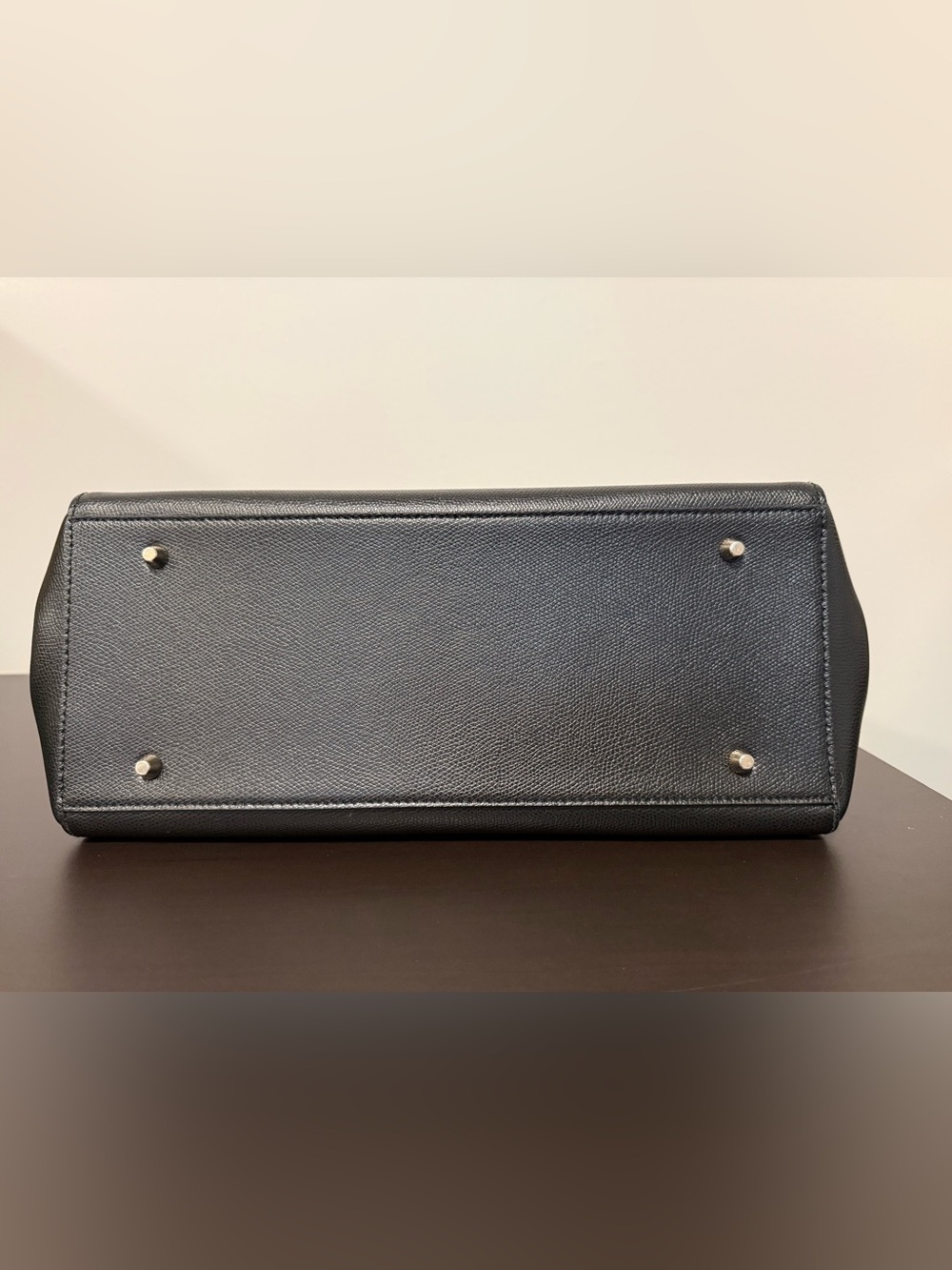 Furla Metropolis Medium Satchel Black Saffiano Leather Top Handle Crossbody - Picture 8 of 16